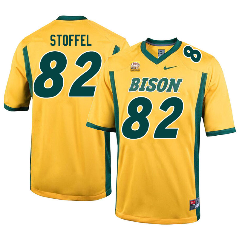 Men #82 Joe Stoffel North Dakota State Bison College Football Jerseys Sale-Yellow - Click Image to Close
